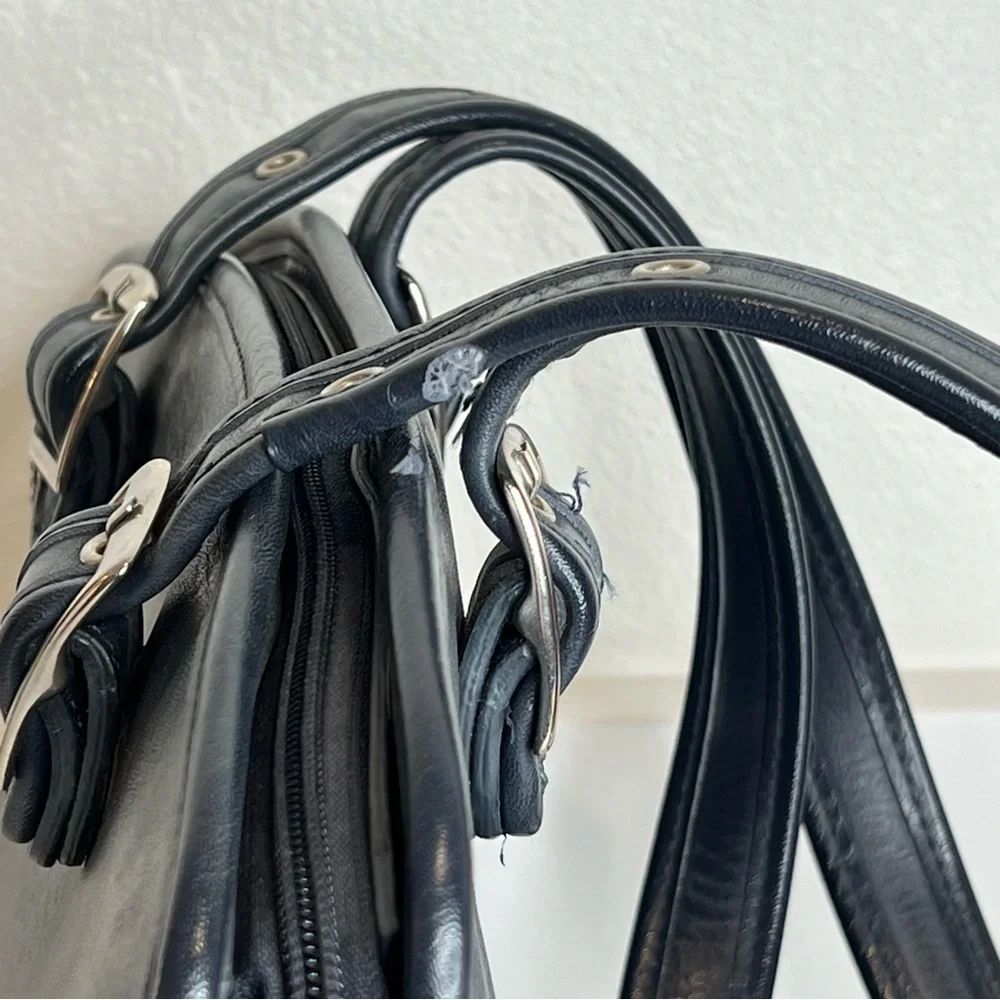Coach Black Leather Satchel - Picture 8 of 15